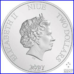 2021 Niue $2 Star Wars Mandalorian 1 oz Silver Proof Coin NGC PF 70 UCAM