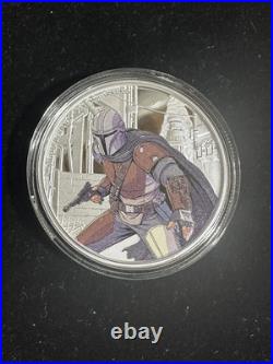 2021 Niue $2 Star Wars The Mandalorian 1 Oz Silver Proof Coin