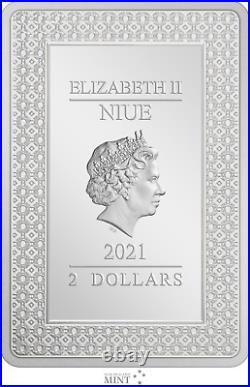 2021 Niue $2 Tarot Cards The Emperor 1oz of. 999 Fine Silver Coin 2000 Made