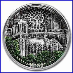 2021 Niue 2 oz Silver High Relief Notre Dame SKU#241422