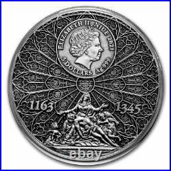 2021 Niue 2 oz Silver High Relief Notre Dame SKU#241422