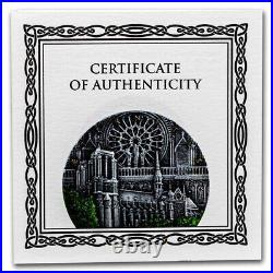 2021 Niue 2 oz Silver High Relief Notre Dame SKU#241422