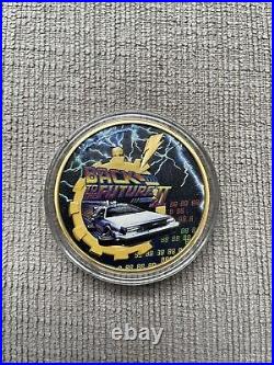 2021 Niue Back to the Future II 1 oz Silver Coin Ennobled Colorized By G&R withCOA