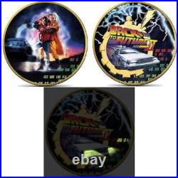 2021 Niue Back to the Future II 1oz Silver Coin with Glow in the Dark Effect