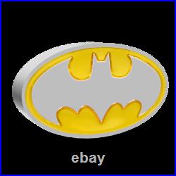 2021 Niue Batman Emblem Logo DC Comics 1 Oz Silver Coin 5000 made