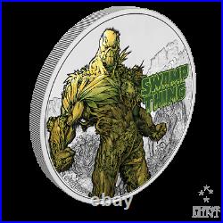 2021 Niue DC Justice League Swamp Thing 50th Ann. 1 oz Silver Coin 1,971 Made