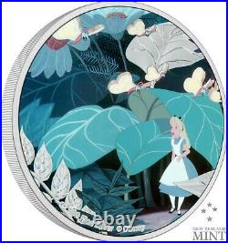 2021 Niue Disney Alice in Wonderland 1 oz Silver Proof Coin 1st in Series