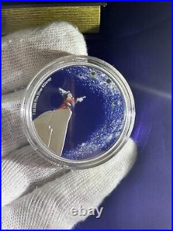 2021 Niue Disney Fantasia Sorcerer's Apprentice Blue Colorized 1oz Silver Coin