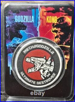 2021 Niue Godzilla VS. Kong Ultimate Destroyer $2 One Ounce Silver Coin
