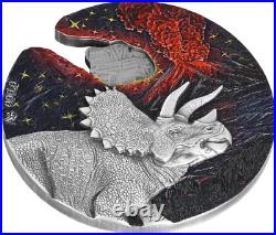 2021 Niue Impact Moments Meteorite 2 oz Silver High Relief Coin