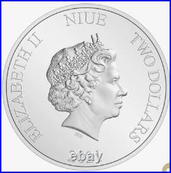 2021 Niue Mandalorian 1 oz Colored Silver Proof Coin 1st In SeriesPRESALE