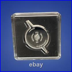 2021 Niue Silver $2 DC Comics The Flash Logo Emblem Coin Colorized NGC PR PF 70