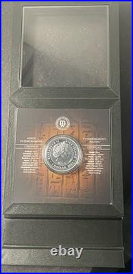 2021 Niue Silver Falcon Proof Tutankhamun Jewel Coin 500 Minted Queen Elizabeth