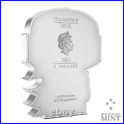 2021 Niue Star Wars Chibi The Mandalorian 1 Oz Silver Proof Coin -2000 Mintage