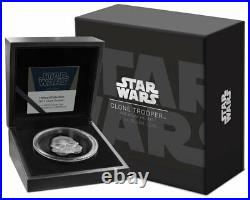 2021 Niue Star Wars Clone Trooper UHR Helmet Shaped 2 oz Silver Frosted $5 Coin