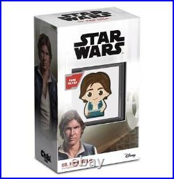 2021 Niue Star Wars HAN SOLO CHIBI 1 OZ Silver Proof Coin SOLD OUT APMEX