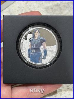 2021 Niue Star Wars Mandalorian Cara Dune 1 oz Silver Coin