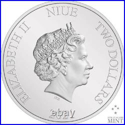 2021 Niue Star Wars Mandalorian Colorized 1 oz Silver Coin