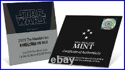 2021 Niue Star Wars Mandalorian THE CHILD 1 oz Colorized Silver Coin Yoda Grogu