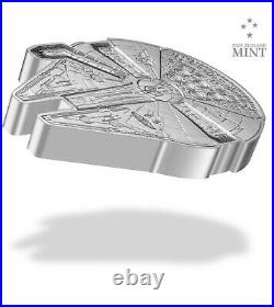 2021 Niue Star Wars Millennium Falcon Shaped 1 oz Silver 100% AUTHENTIC SOLD OUT