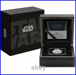 2021 Niue Star Wars Millennium Falcon Shaped 1 oz Silver 100% AUTHENTIC SOLD OUT