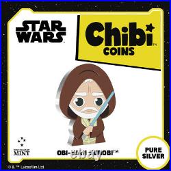2021 Niue Star Wars Obi-Wan Kenobi Chibi 1oz Silver Proof Coin SOLD OUT