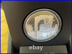 2021 Niue Star Wars The Mandalorian 1 oz Silver Proof Coin-limited To 5,000