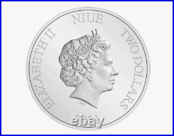 2021 Niue Star Wars The Mandalorian $2 1oz Silver Proof Coin NGC PF70 UC FR