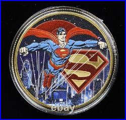 2021 Niue Superman Kryptonite Crown Edition 1 oz Silver Coin Glow in the Dark