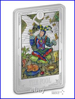 2021 Niue Tarot Card The Fool 1 oz. 999 Silver Proof Coin First in Series #0