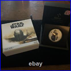 2021 Niue The Mandalorian Cara Dune 1 oz Proof Colorized Silver Coin in OGP! NEW