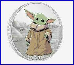 2021 Niue The Mandalorian The Child 1oz. 999 Silver Coin Baby Yoda GROGU