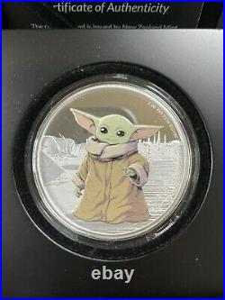 2021 Niue The Mandalorian The Child 1oz Silver Coin (Baby Yoda) GROGU #0111