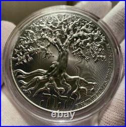 2021 Niue Tree Of Life 5oz Silver High Relief Coin BU InHand
