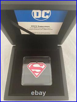 2021 SUPERMAN Shield 1 oz. 999 Silver Proof $2 Coin Niue DC Comics IN STOCK