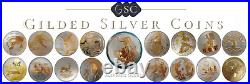 2021 Silver Sonic The Hedgehog Niue 1Oz. 999 24k Gilded Bullion Coin Edition