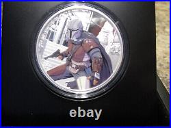 2021 Star Wars Mandalorian 1 oz Colorized Silver Proof Coin 1st In Series