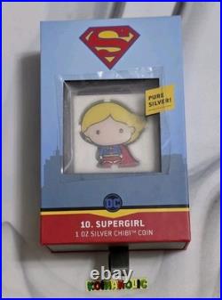 2021 Supergirl Niue $2 DC Comics 1 oz. 999 Silver Chibi Coin OGP? + BONUS