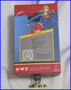 2021 Supergirl Niue $2 DC Comics 1 oz. 999 Silver Chibi Coin OGP? + BONUS