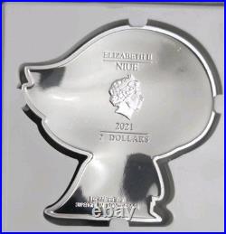 2021 Supergirl Niue $2 DC Comics 1 oz. 999 Silver Chibi Coin OGP? + BONUS