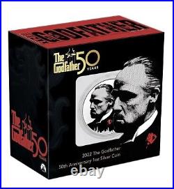2022-1 Oz. 999 Silver-The Godfather 50th Anniversary Red Rose Coin