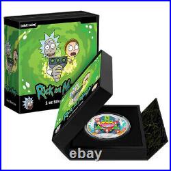 2022 1 oz Colorized Niue Silver Rick and Morty Silver Coin