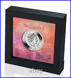 2022 1 oz Proof Colorized Niue Silver Tree of Luck Coin