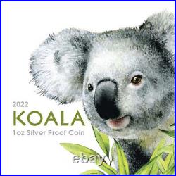 2022 1 oz Proof Niue Silver Koala And Joey Coin Mintage of 750