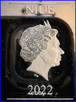 2022 1oz FINE SILVER PROOF COLORIZED COIN. DC/WB- SHAZAM! FURY OF THE GODS