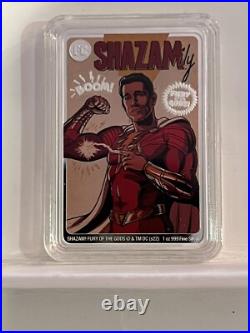 2022 1oz FINE SILVER PROOF COLORIZED COIN. DC/WB- SHAZAM! FURY OF THE GODS
