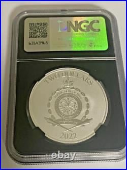 2022 $2 NIUE 1 oz SILVER STAR WARS GROGU NGC MS9.9 BULLION PLUS FILM SERIES CELL