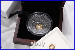 2022 2 OZ Antique Niue Silver Pearl and Dragon Coin Complete Packaging