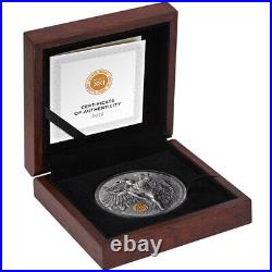 2022 2 oz Antique Niue Silver Shaolin Kung Fu Crane Martial Arts Style Coin