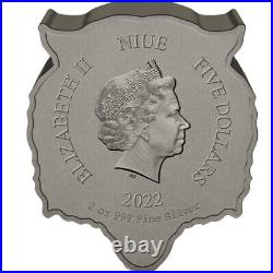 2022 2 oz Niue Silver Tiger Coin